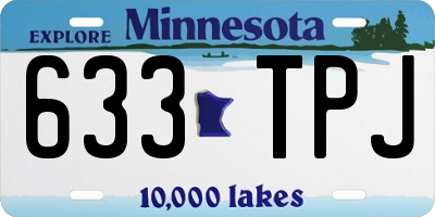 MN license plate 633TPJ