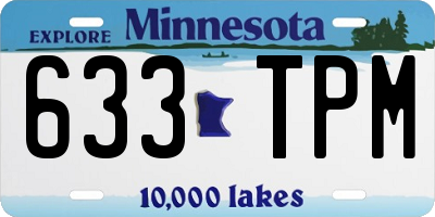 MN license plate 633TPM