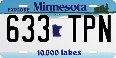 MN license plate 633TPN