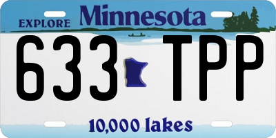 MN license plate 633TPP