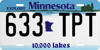 MN license plate 633TPT