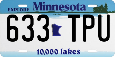 MN license plate 633TPU