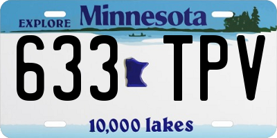 MN license plate 633TPV