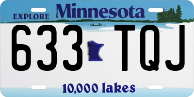 MN license plate 633TQJ