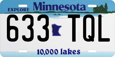 MN license plate 633TQL