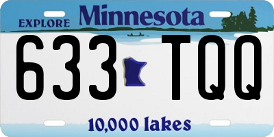 MN license plate 633TQQ