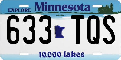 MN license plate 633TQS