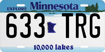 MN license plate 633TRG