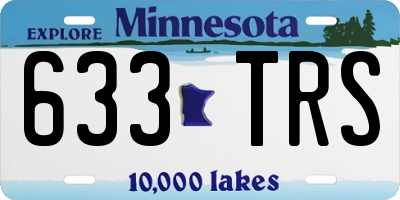 MN license plate 633TRS