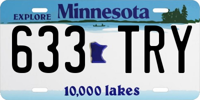 MN license plate 633TRY