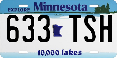 MN license plate 633TSH