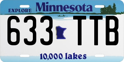 MN license plate 633TTB