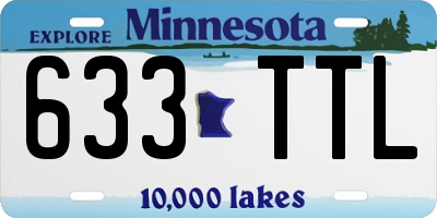 MN license plate 633TTL