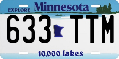 MN license plate 633TTM