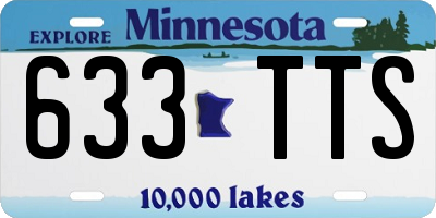 MN license plate 633TTS