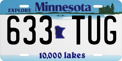 MN license plate 633TUG