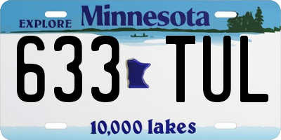 MN license plate 633TUL