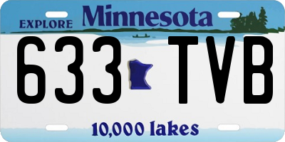 MN license plate 633TVB