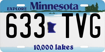 MN license plate 633TVG