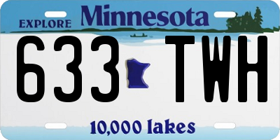 MN license plate 633TWH