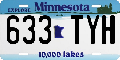 MN license plate 633TYH