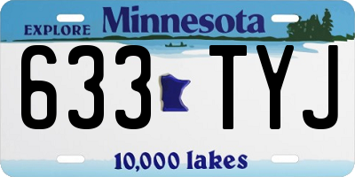 MN license plate 633TYJ