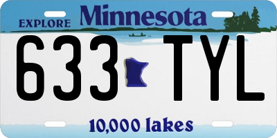 MN license plate 633TYL