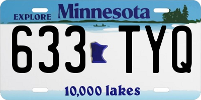 MN license plate 633TYQ
