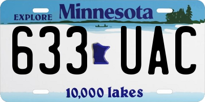 MN license plate 633UAC
