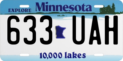 MN license plate 633UAH
