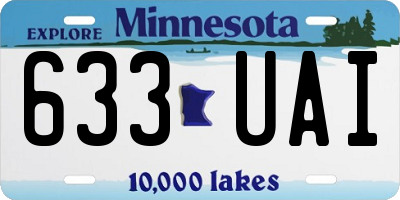 MN license plate 633UAI