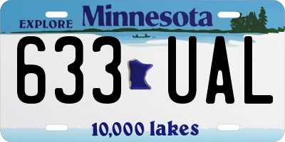MN license plate 633UAL