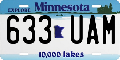MN license plate 633UAM