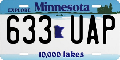 MN license plate 633UAP