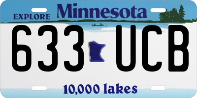 MN license plate 633UCB