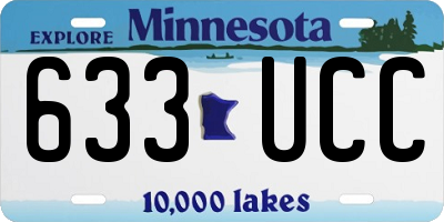 MN license plate 633UCC