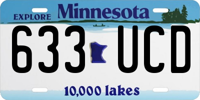 MN license plate 633UCD