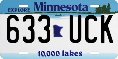 MN license plate 633UCK