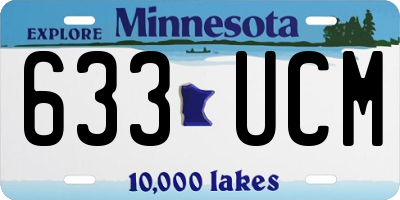 MN license plate 633UCM