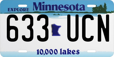 MN license plate 633UCN