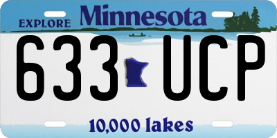 MN license plate 633UCP