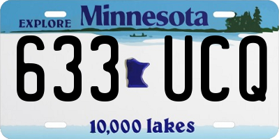 MN license plate 633UCQ