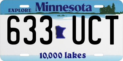 MN license plate 633UCT