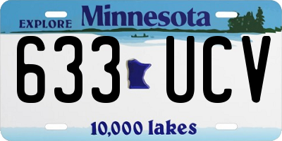 MN license plate 633UCV