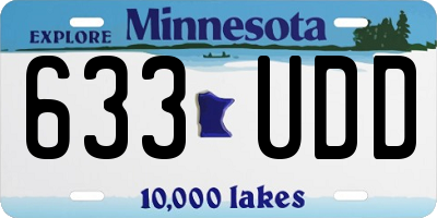 MN license plate 633UDD