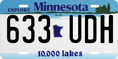 MN license plate 633UDH