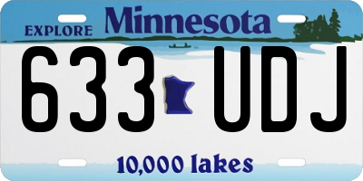 MN license plate 633UDJ