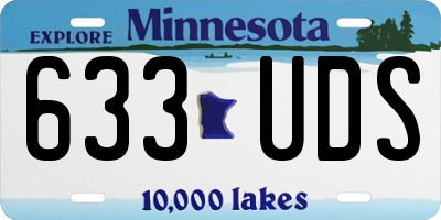 MN license plate 633UDS