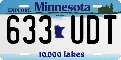 MN license plate 633UDT
