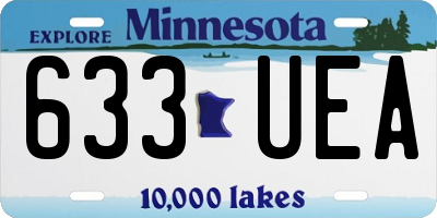 MN license plate 633UEA
